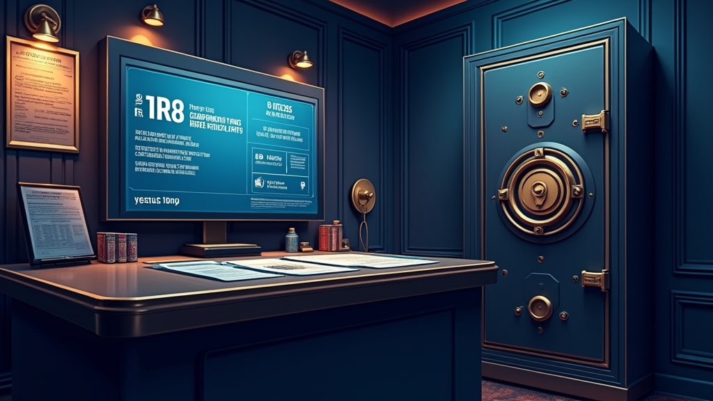 Documentos y límites de retiro en una mesa de verificación de casino
